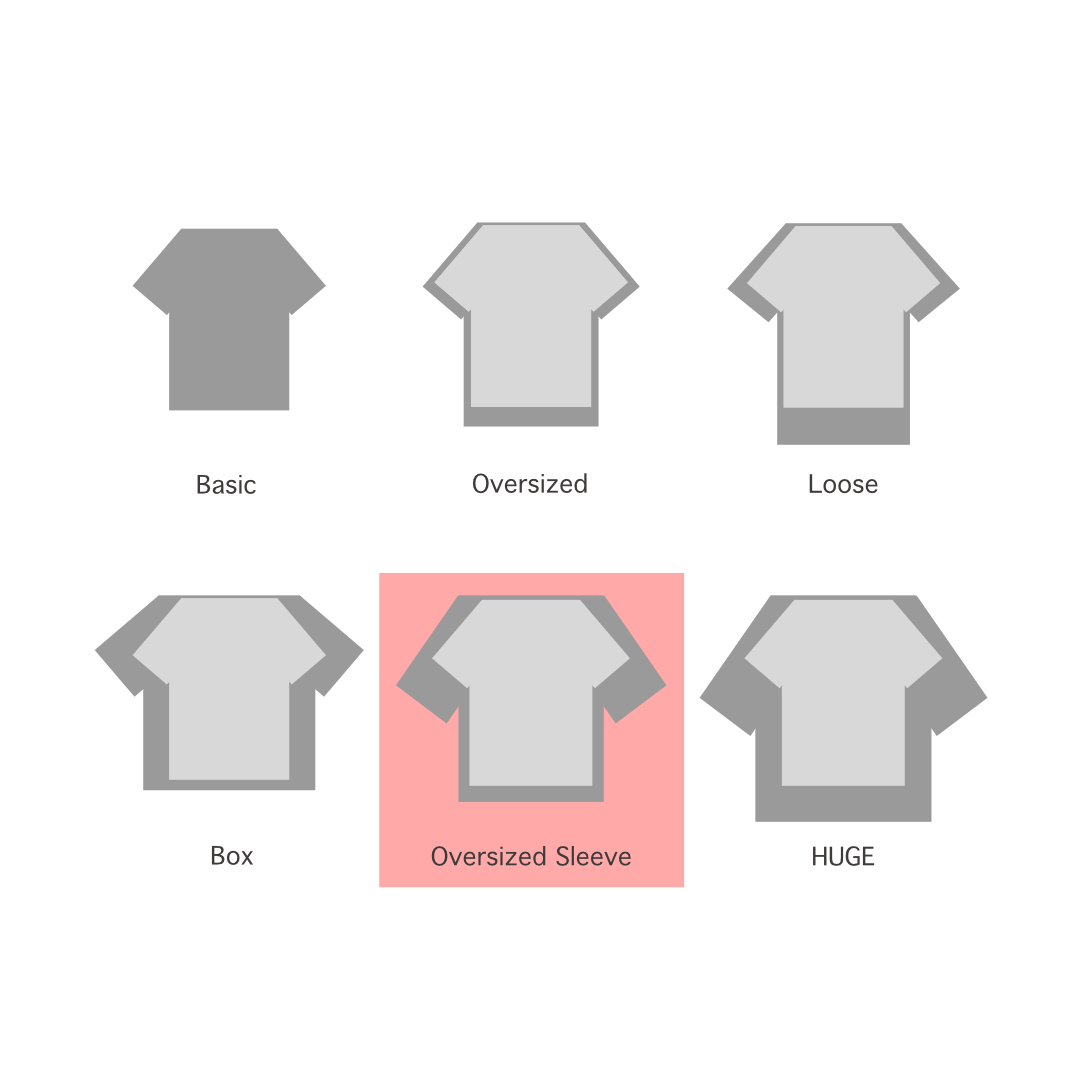 Oversized Sleeve T-Shirt Pink | „Be Authentic Honest Nice“ Backprint rot