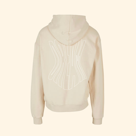 Ultra Heavy Box Fit Hoodie | DREAM | Light Beige